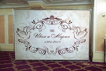 Печать на баннере и сетке - фото работ